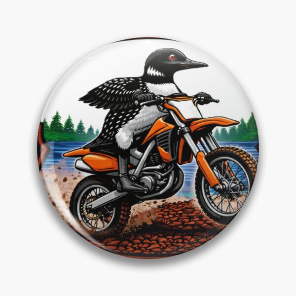 Item preview, Loony Dirt Biker in Mercer designed and sold by Wisconsin Loonz.