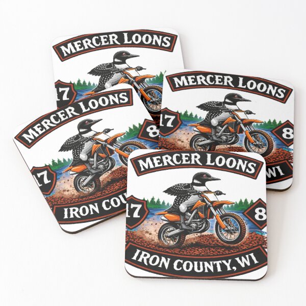 Item preview, Loony Dirt Biker in Mercer designed and sold by Wisconsin Loonz.