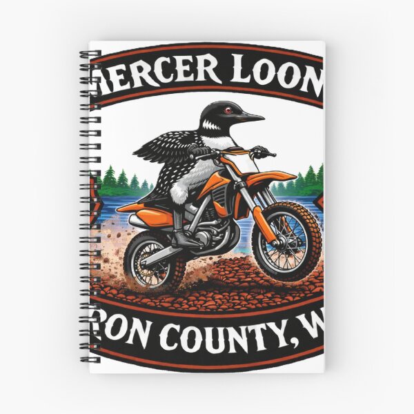 Item preview, Loony Dirt Biker in Mercer designed and sold by Wisconsin Loonz.