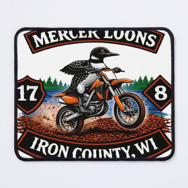 Item preview, Loony Dirt Biker in Mercer designed and sold by Wisconsin Loonz.