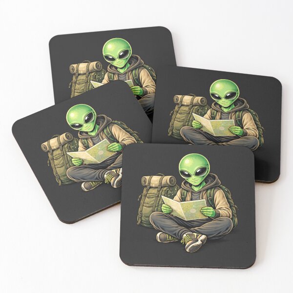 Item preview, Traveler Backpacker Alien – Adventure Explorer Aesthetic Character Art designed and sold by ColorSplash123.