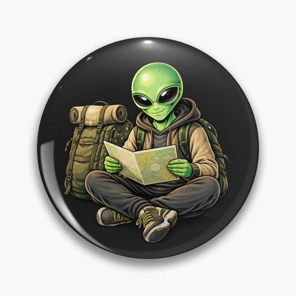 Item preview, Traveler Backpacker Alien – Adventure Explorer Aesthetic Character Art designed and sold by ColorSplash123.