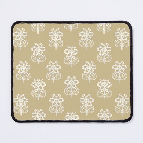 Item preview, Block Print Floral - gold designed and sold by Willow & Grace Designs.