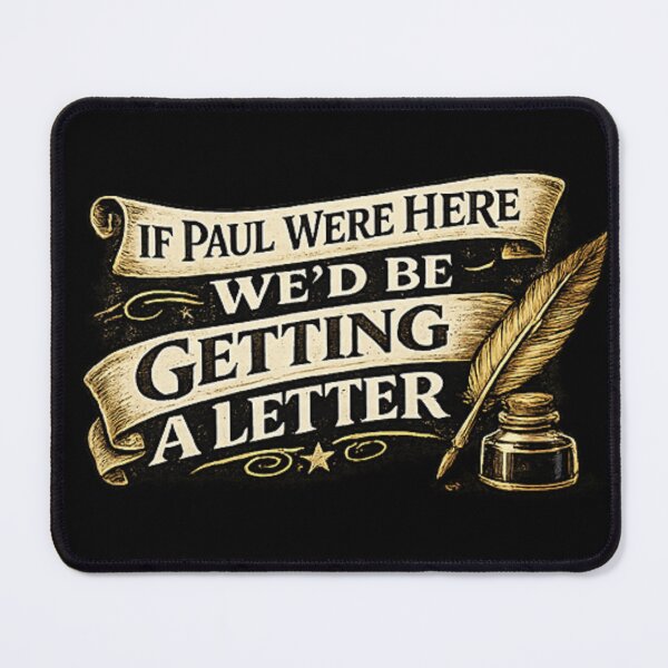 Item preview, If Paul Were Here We'd Be Getting A Letter - Christian Shirt designed and sold by Tomasz Siennicki.