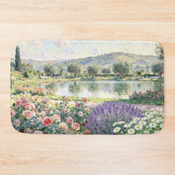 Item preview, Beautiful Public Park with Lake View, Impressionism Style Nature Art Print designed and sold by BlareBlare.
