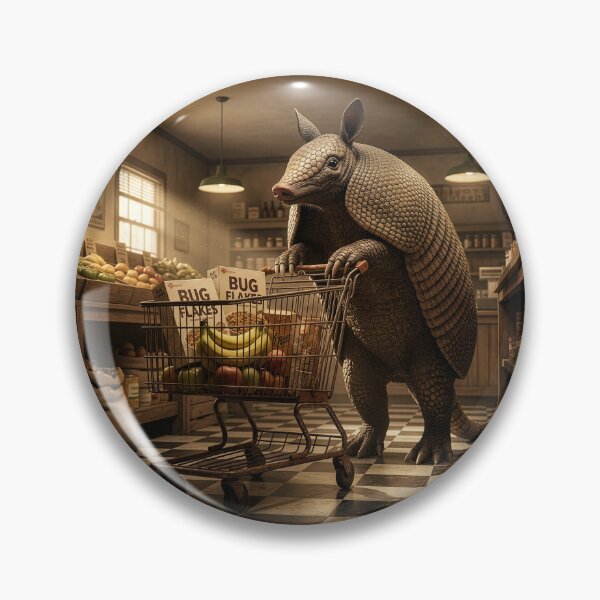 Item preview, Armadillo Stocks Up on Bug Flakes designed and sold by Tridentulus.
