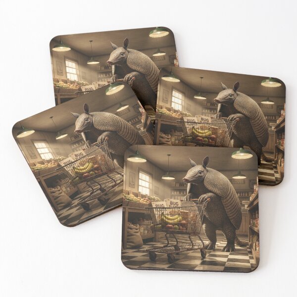 Item preview, Armadillo Stocks Up on Bug Flakes designed and sold by Tridentulus.