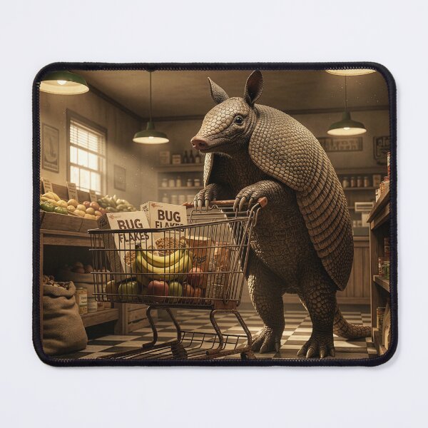 Item preview, Armadillo Stocks Up on Bug Flakes designed and sold by Tridentulus.