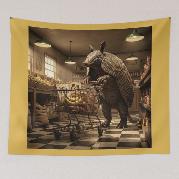 Item preview, Armadillo Stocks Up on Bug Flakes designed and sold by Tridentulus.