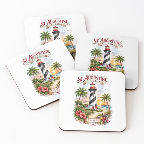 Item preview, St. Augustine Florida Lighthouse - Vintage Design designed and sold by Myra365Art.