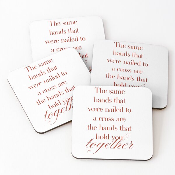 Item preview, Christian Comfort Quote – The Same Hands That Were Nailed to a Cross designed and sold by Teale-Studio.
