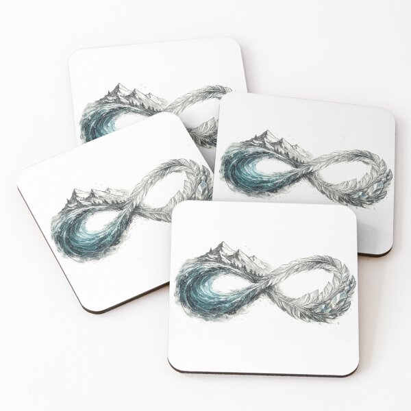 Item preview, Mountain Feather Infinite Line Art designed and sold by Artist Bishhnu Banerji.