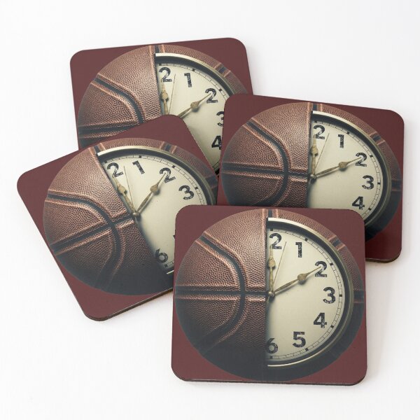 Item preview, Half Basketball Clock Wall Art – Modern Game Time Sports Room Decor for Basketball Lovers designed and sold by Dzblack.
