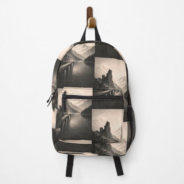 Item preview, The Divide Fictional Empire Brutalist Landscape Art designed and sold by Atlas Poster Co..