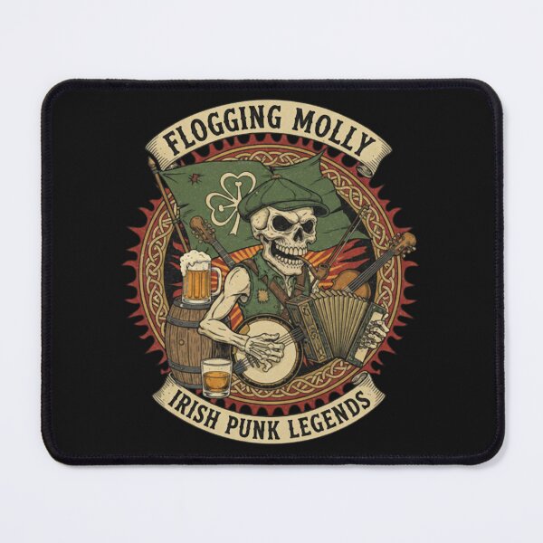 Item preview, Flogging Molly Irish Punk Legends Skeleton Logo - St. Patrick's Day Fan Tribute  designed and sold by idstori.