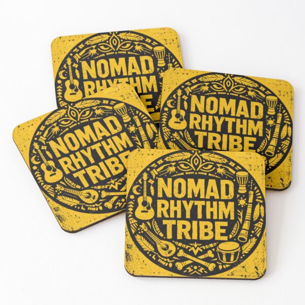 Item preview, Nomad Rhythm Tribe – Tribal Folk Punk Emblem Shirt designed and sold by wanado.