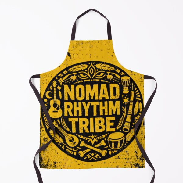 Item preview, Nomad Rhythm Tribe – Tribal Folk Punk Emblem Shirt designed and sold by wanado.