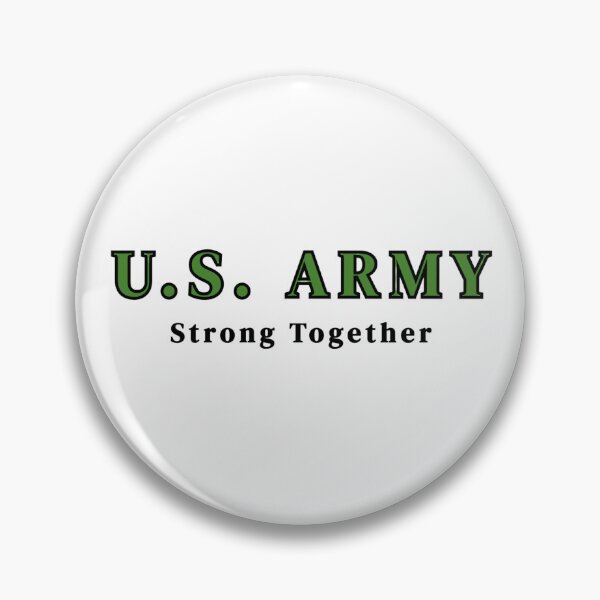 Item preview, U.S. ARMY Strong Together Text Green Stickers Prints Posters Wall Art Magnet Home Coffee Cup Decoration TShirt Stationary Notebook Magnet Hat Kitchen Work School Office Redbubble Shop designed and sold by Saritas Boutique Shop.