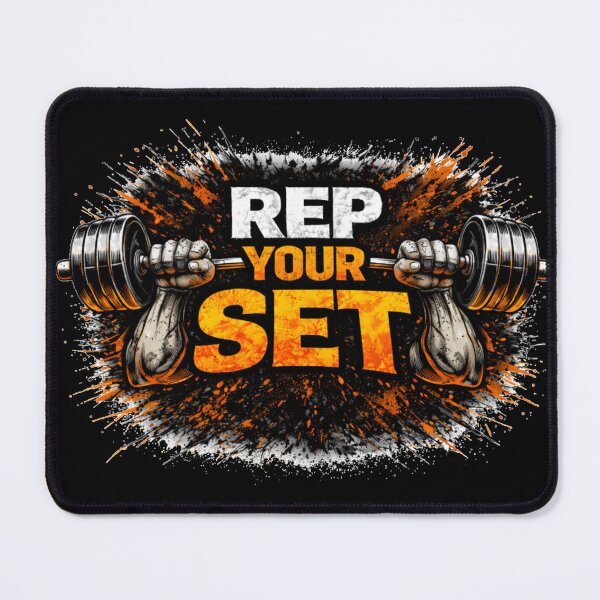 Item preview, Rep Your Set Gym Motivation Discipline Training Design designed and sold by Wolf Garage.