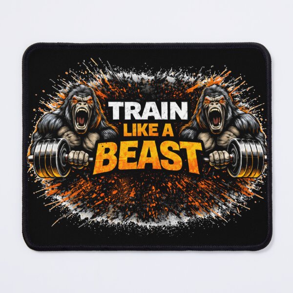 Item preview, Train Like A Beast Gym Motivation Discipline Training Design designed and sold by Wolf Garage.