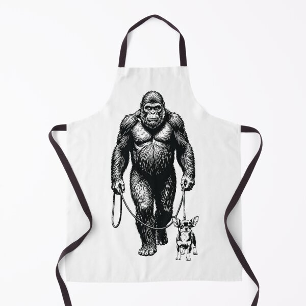 Item preview, Bigfoot Walking his Chihuahua designed and sold by chillaxcats.