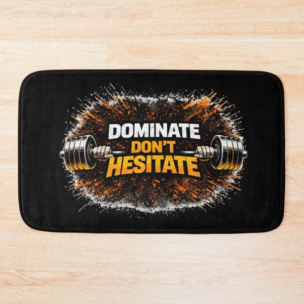 Item preview, Dominate Don’t Hesitate Gym Motivation Discipline Training Design designed and sold by Wolf Garage.