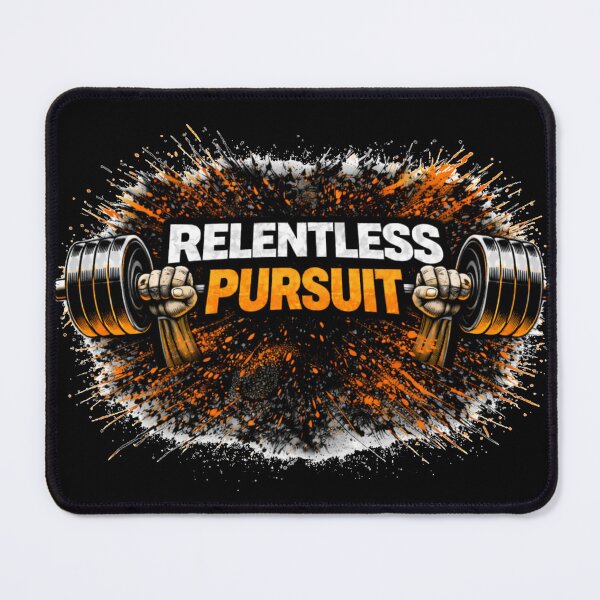 Item preview, Relentless Pursuit Gym Motivation Discipline Training Design designed and sold by Wolf Garage.