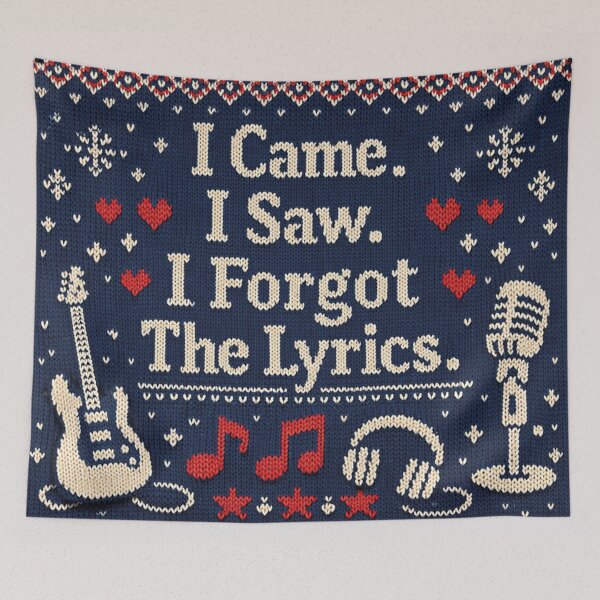 Item preview, I Forgot The Lyrics Funny Music Knitting Pattern designed and sold by Mauswohn.