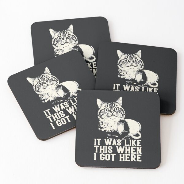 Item preview, It Was Like This When I Got Here – Funny Cat Meme designed and sold by Taans-Creation.