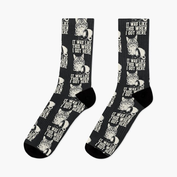 Item preview, It Was Like This When I Got Here – Funny Cat Meme designed and sold by Taans-Creation.