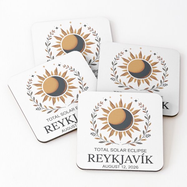 Item preview, Boho Botanical Reykjavik Total Solar Eclipse 2026 designed and sold by Trendsecne.