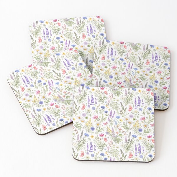 Item preview, Wildflower Medley Botanical Pattern designed and sold by Delfyn Studios.