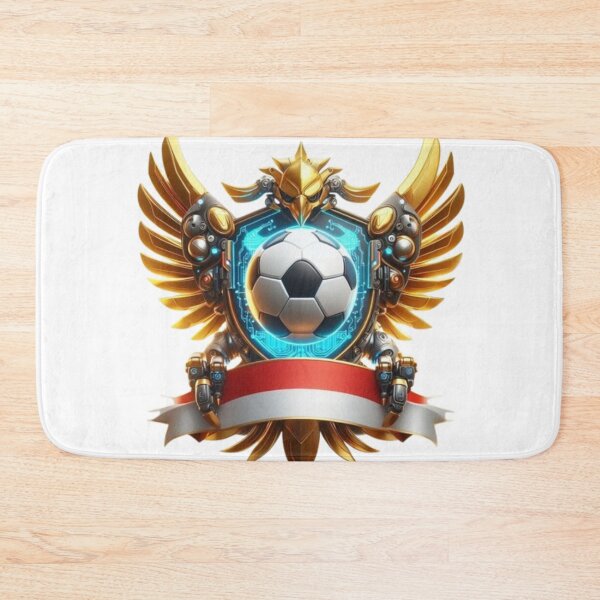 Item preview, Futuristic Cyberpunk Soccer Eagle Golden Shield designed and sold by Bulk order available .