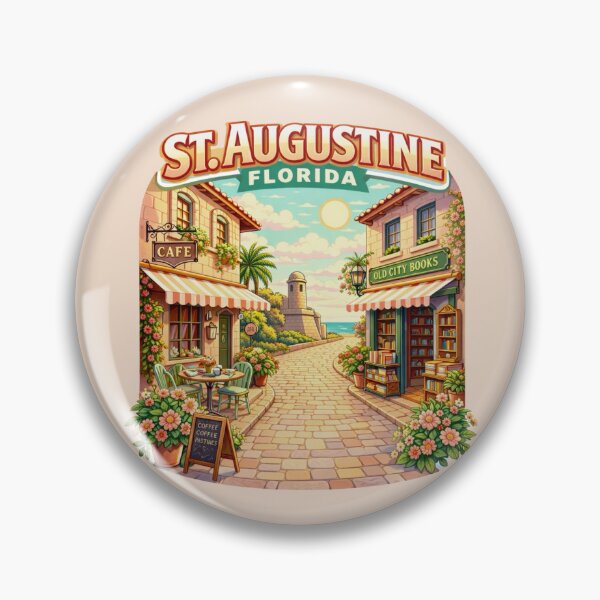 Item preview, St. Augustine Florida Cottagecore Café and Bookstore designed and sold by Myra365Art.