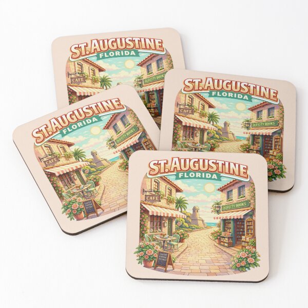 Item preview, St. Augustine Florida Cottagecore Café and Bookstore designed and sold by Myra365Art.