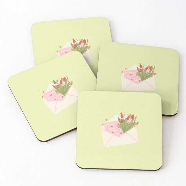 Item preview, Romantic Love Letter & Tulips - Aesthetic Snail Mail Stationery Art designed and sold by Akira Design Store.