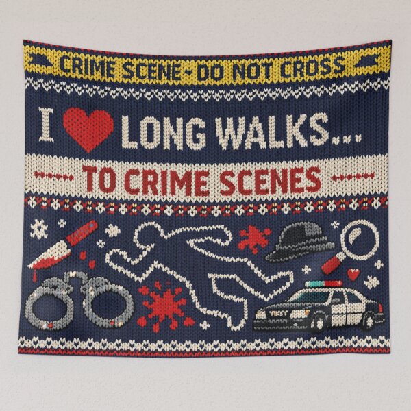 Item preview, I Love Long Walks To Crime Scenes designed and sold by Mauswohn.