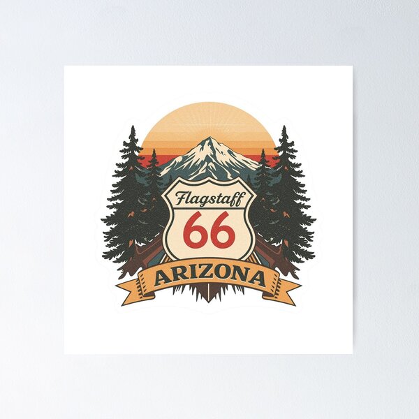 Item preview, Route 66, Flagstaff Arizona  designed and sold by PamLeeDesign.