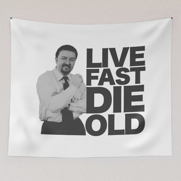 Item preview, Live fast die old Brent Quote designed and sold by UNK-Fatigues.