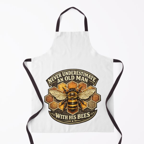 Item preview, Vintage Beekeeping Saying Never Underestimate Old Man With Bees designed and sold by Pawsome Quotes.