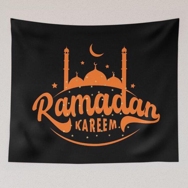 Item preview, Golden Ramadan Kareem Mosque Silhouette designed and sold by Khadigadesings.