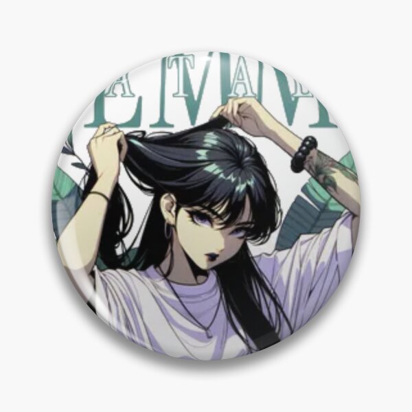 Item preview, Femme Fatale Anime Girl - Tropical Aesthetic Streetwear Design designed and sold by GenZFashion000.