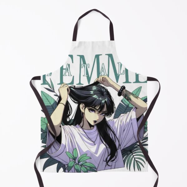 Item preview, Femme Fatale Anime Girl - Tropical Aesthetic Streetwear Design designed and sold by GenZFashion000.