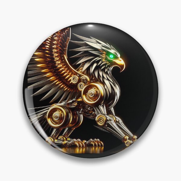 Item preview, Cyber-Victorian Gold Gryfon - Ornate Industrial Steampunk designed and sold by Gryfonarts.