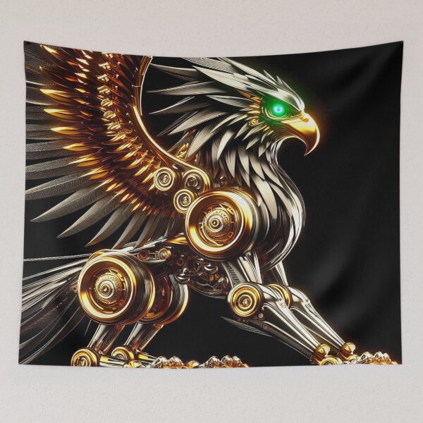 Item preview, Cyber-Victorian Gold Gryfon - Ornate Industrial Steampunk designed and sold by Gryfonarts.