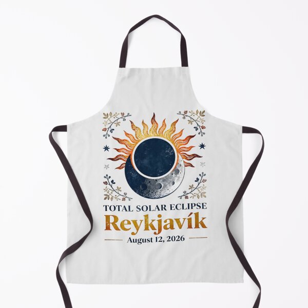 Item preview, Reykjavik Total Solar Eclipse 2026 Boho Botanical Style designed and sold by Trendsecne.
