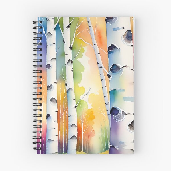 Item preview, Colorful birch forest designed and sold by Kraftbaum.