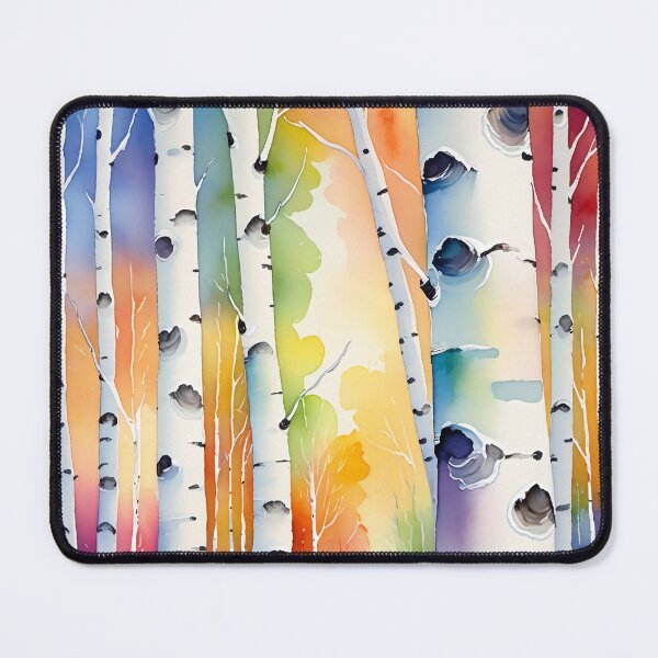 Item preview, Colorful birch forest designed and sold by Kraftbaum.
