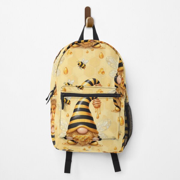 Item preview, Cute Bee Gnome Honey Pattern – Whimsical Bumblebee Gnome Art designed and sold by Fabricbella.