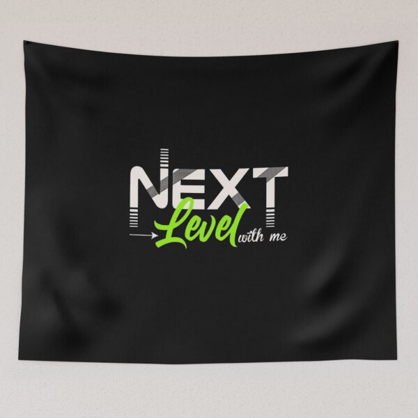 Item preview, Next Level With Me Motivational Typography Design designed and sold by Bulk store .